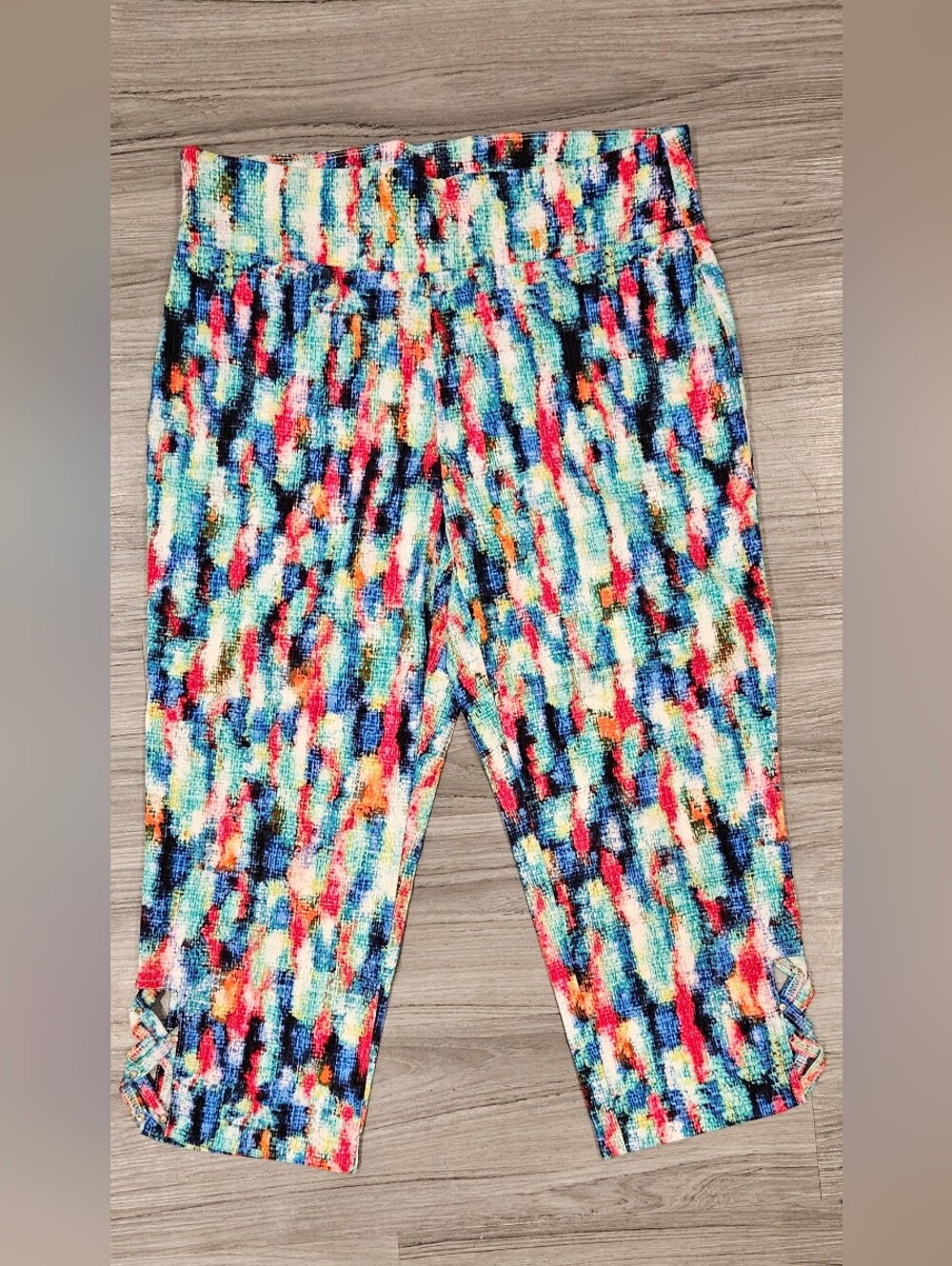 Attrye Women Y2K Multicolor Active Capri Leggings 8P